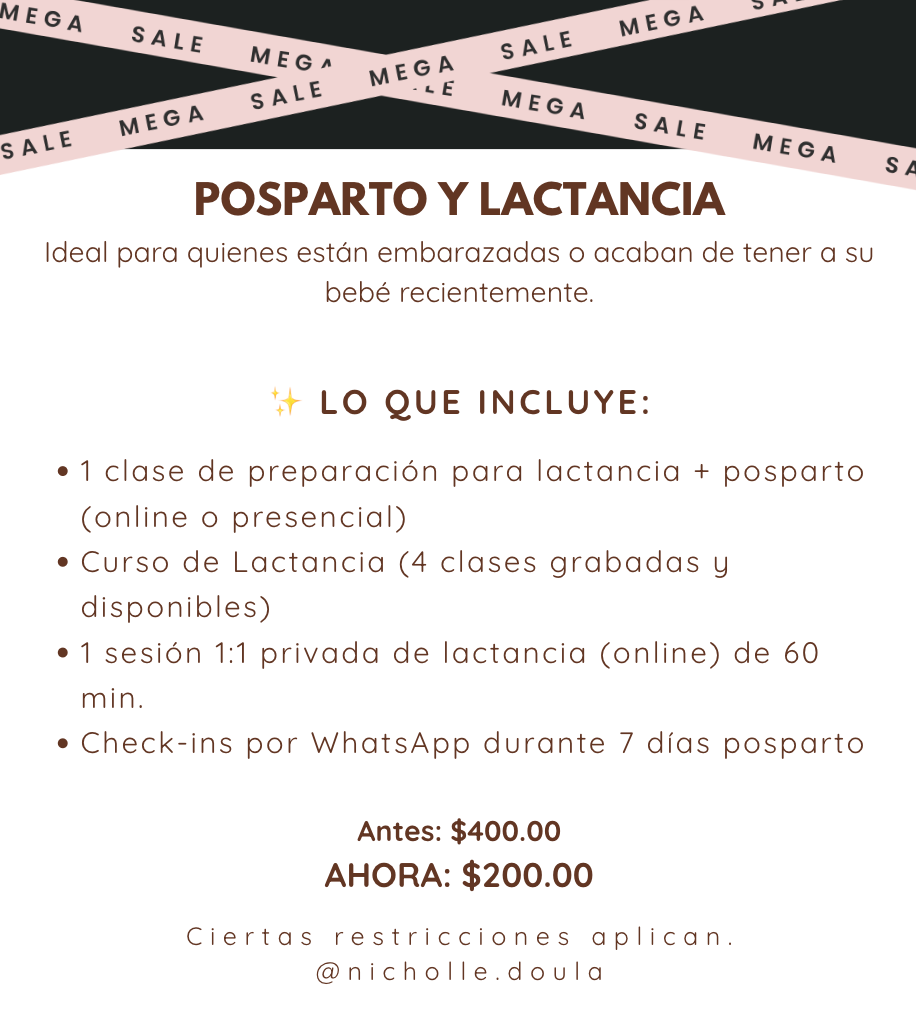 POSPARTO Y LACTANCIA