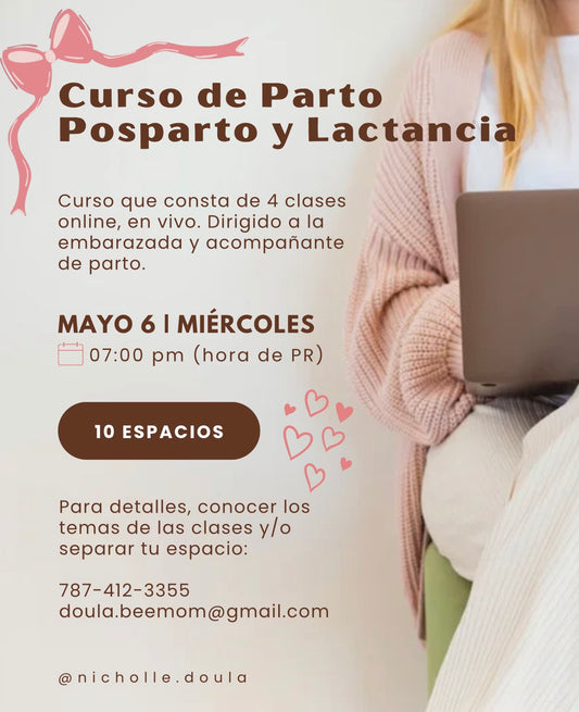Curso Parto, Posparto y Lactancia — Mayo 2026
